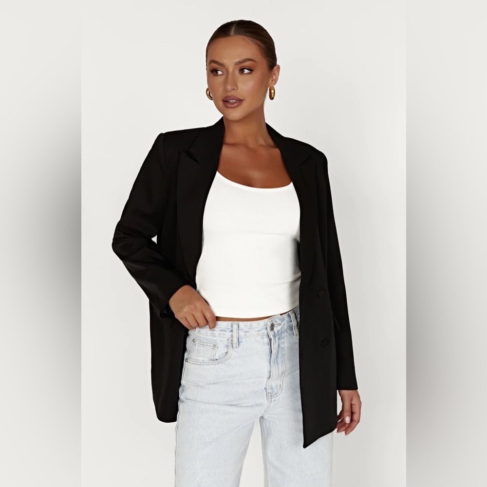 MESHKI- oversized boyfriend blazer